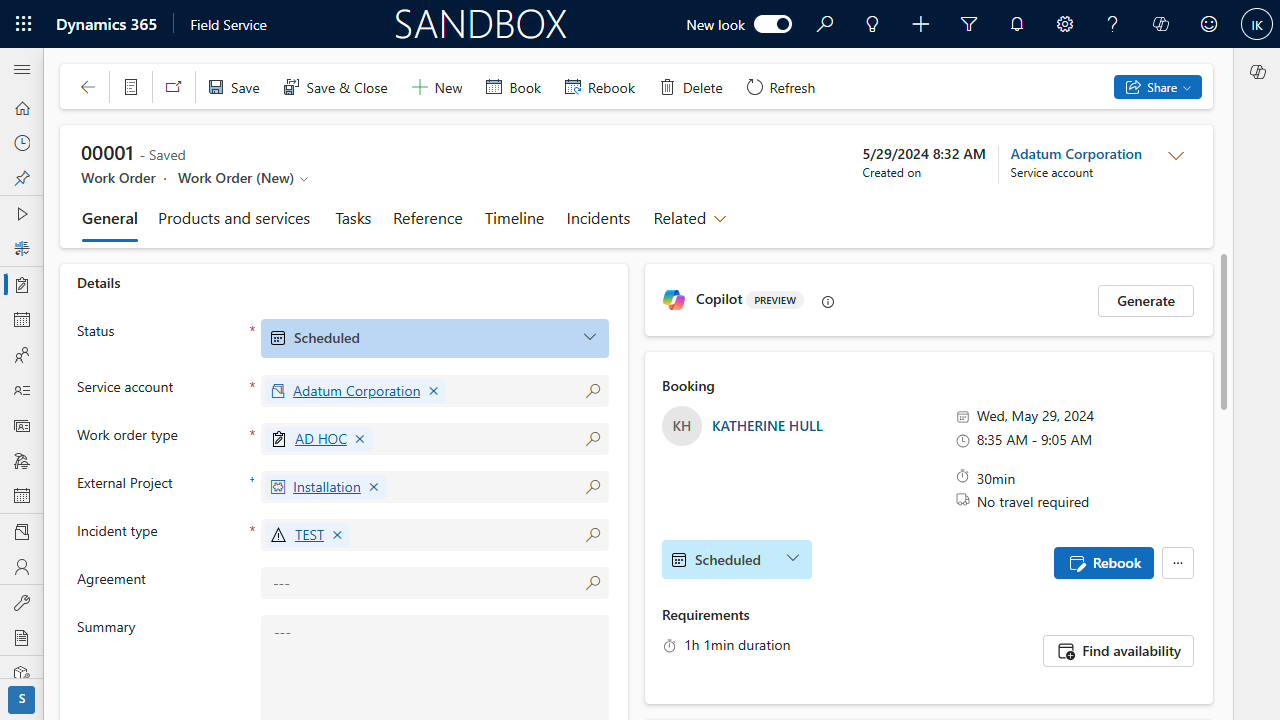 Snapshot 3 of Field Service Integration