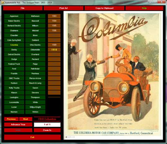 Automobile Ads - The Antique Years screenshot 1