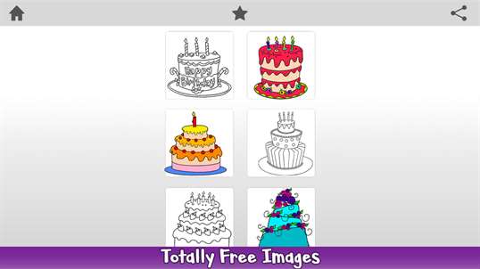 Cake Color by Number - Food Coloring Book screenshot 1