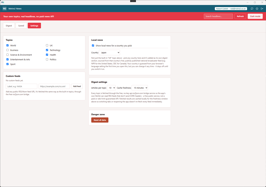 #3. Metre2 News (Windows) By: metre2