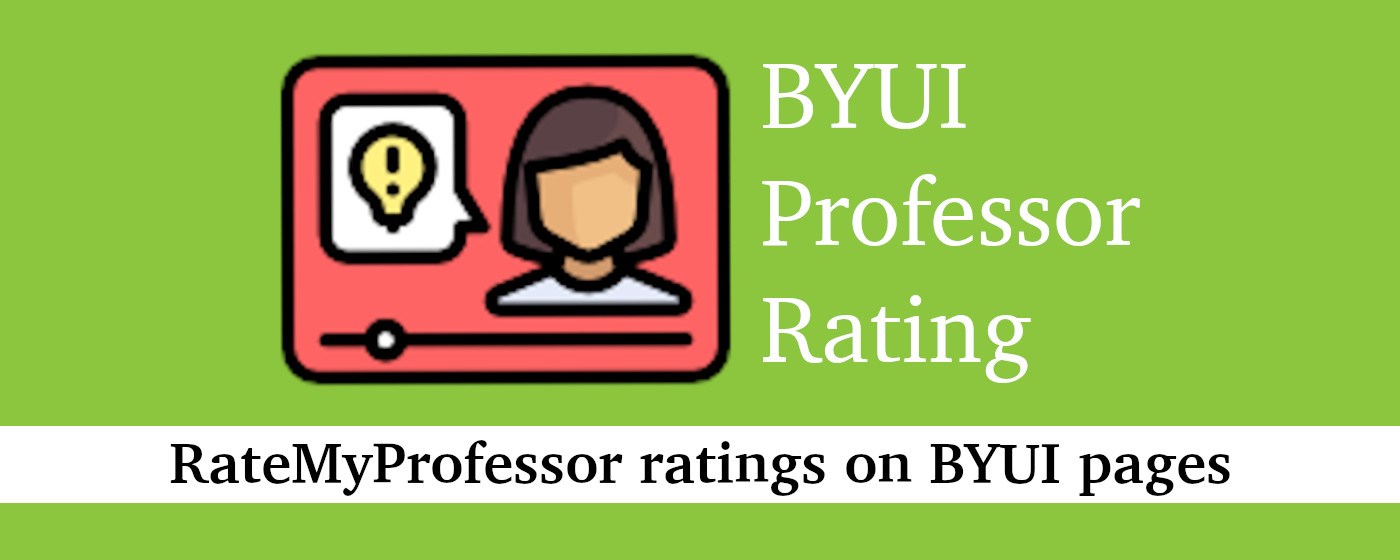 BYUI Professor Ratings marquee promo image