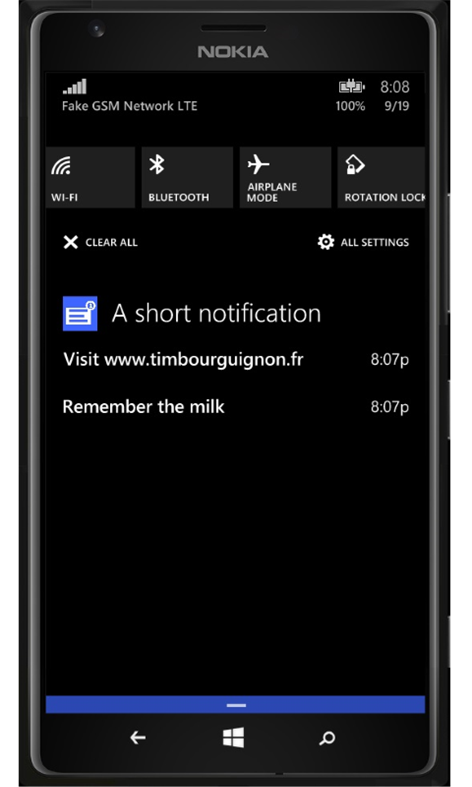 A short notification Screenshots 2