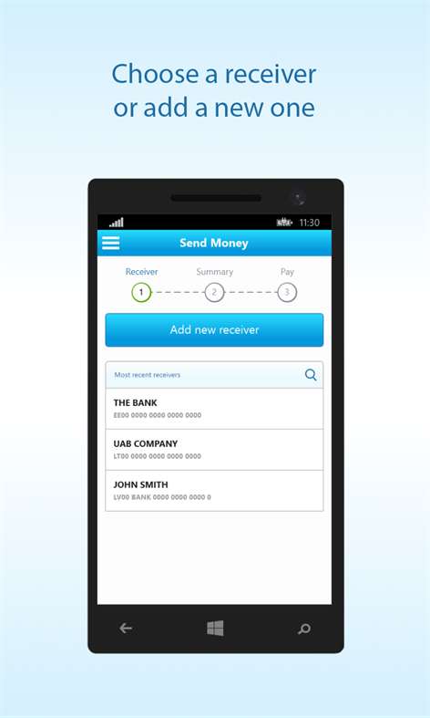 Money Transfer App for Windows 10 free download on 10 App Store