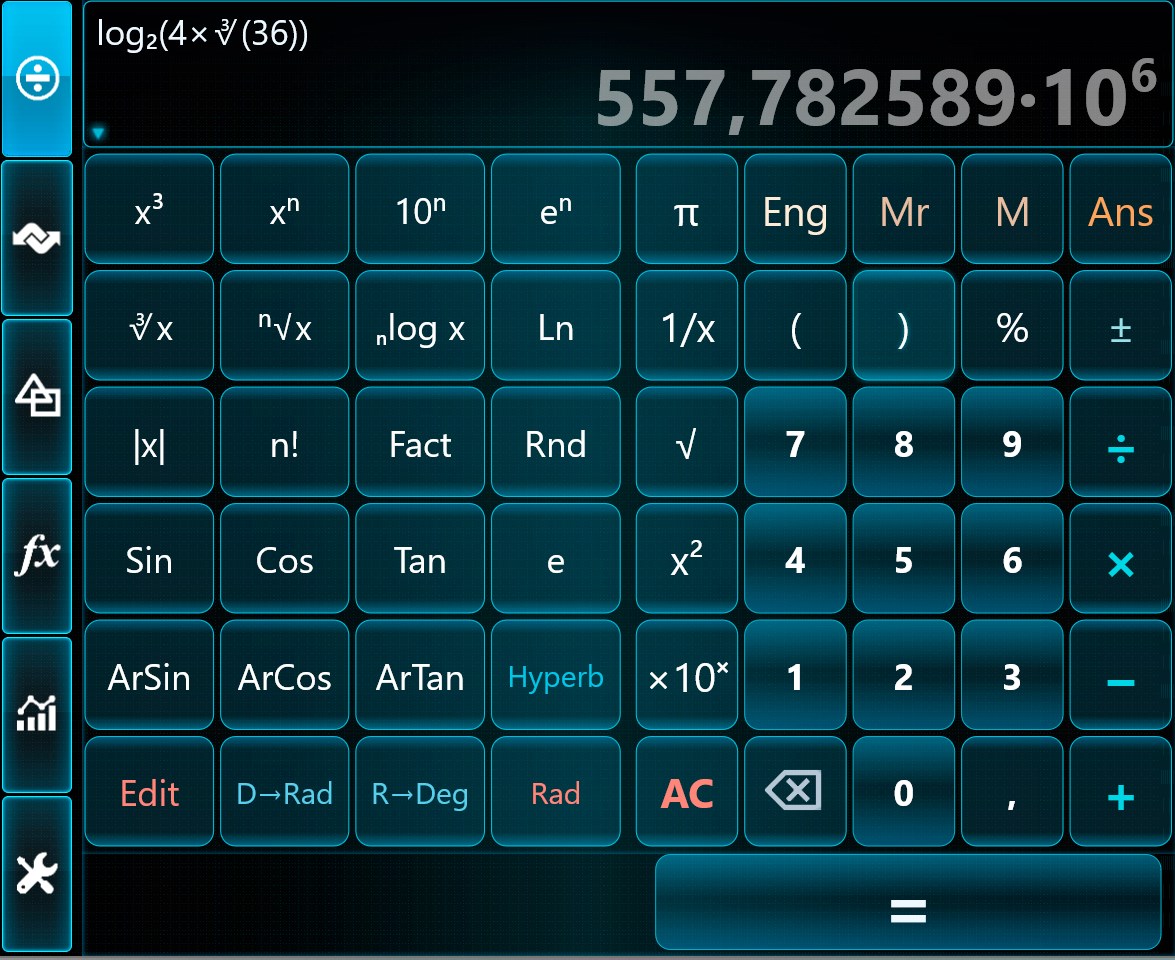Oficalc screenshot