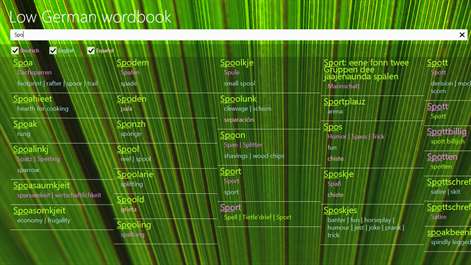 Low German wordbook Screenshots 1