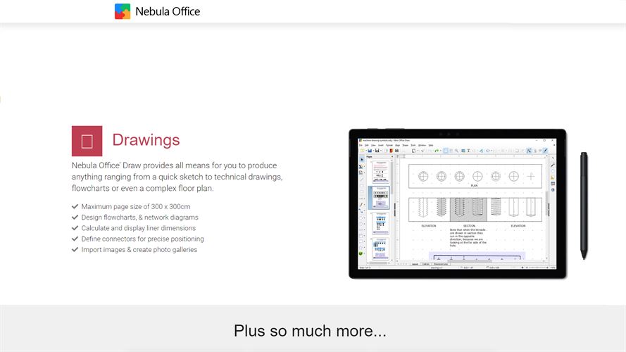 Nebula Office: Word, Slide, Spreadsheet & PDF Compatible - DOCX, XLSX, PPTX, SVG, ODT, ODS, ODP, Word to PDF Screenshot