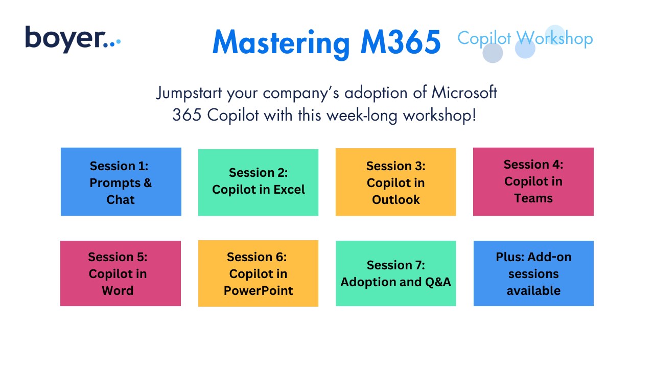 Snapshot 1 of Mastering Microsoft 365 Copilot: 1-Week Workshop