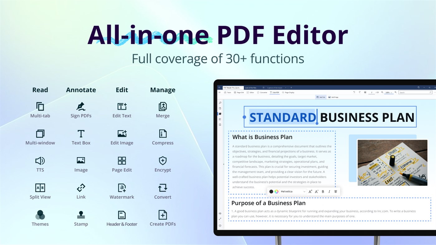 #1. PDF Reader Pro - PDF Editor & Converter (Windows) Przez: PDF Technologies, Inc.
