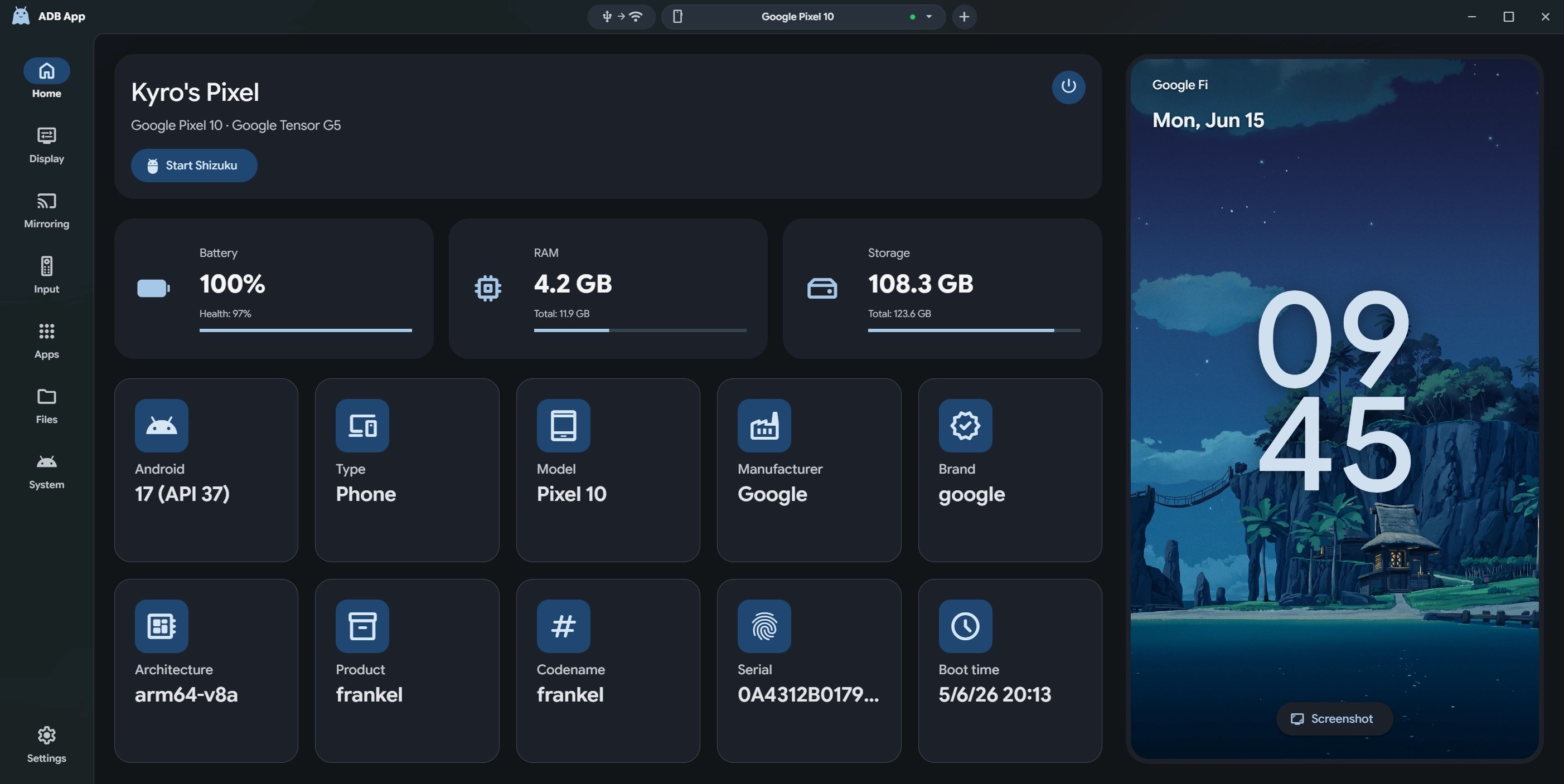 ADB App screenshot