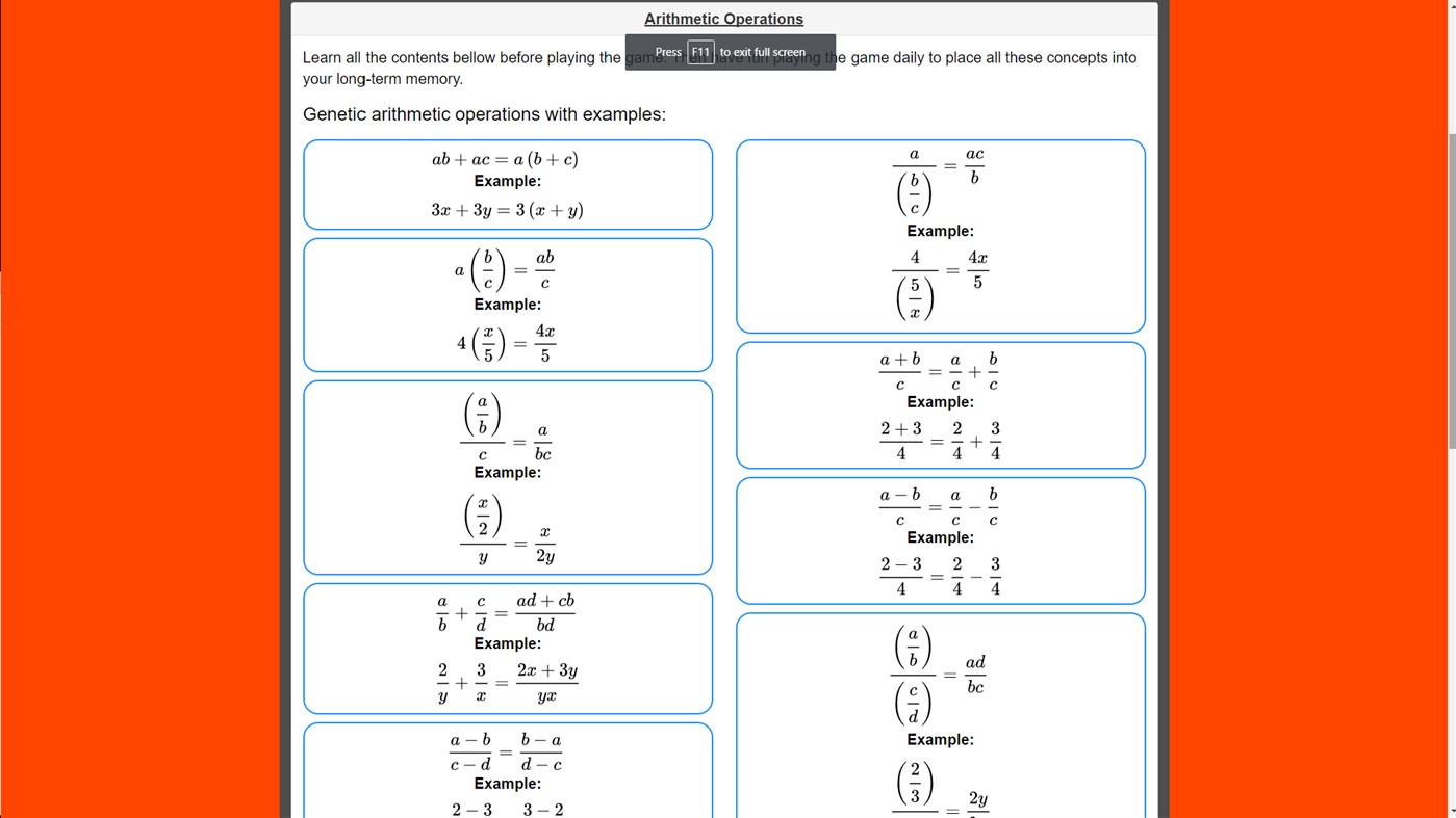 #3. Arithmetic Operations - Game (Windows) Por: Jhonatan Perez