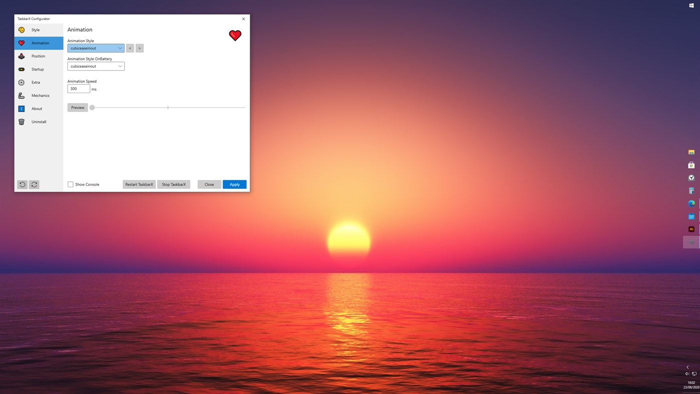 #3. TaskbarX (Windows) 作者: Chris Andriessen