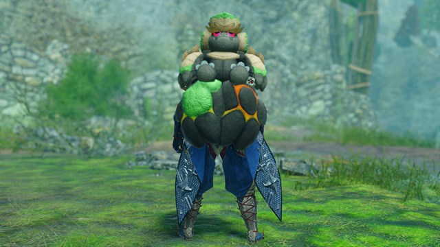 "Stuffed Garangolm" Hunter layered weapon (Charge Blade) screenshot 3