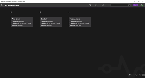 AvePoint Timeline for Microsoft® Dynamics CRM Screenshots 2