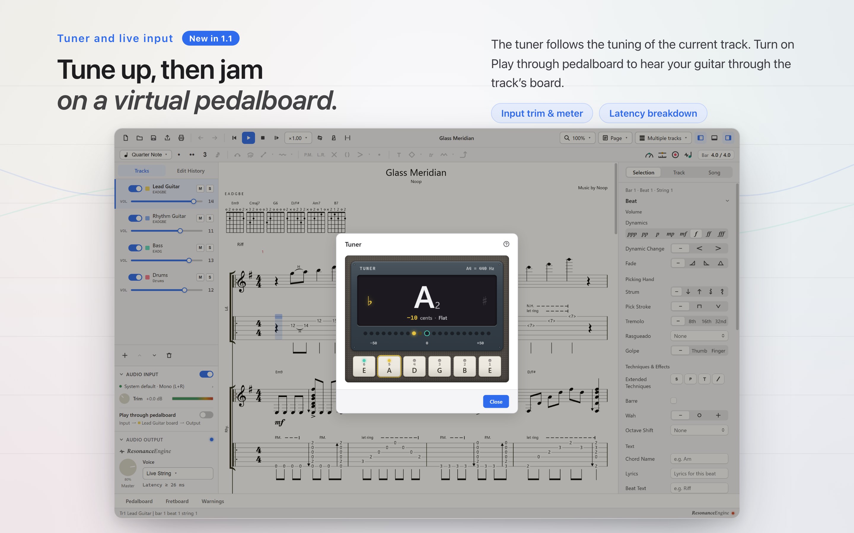 Tonograph: Guitar Tab Editor screenshot