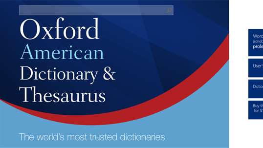 Oxford American Dictionary & Thesaurus screenshot 1