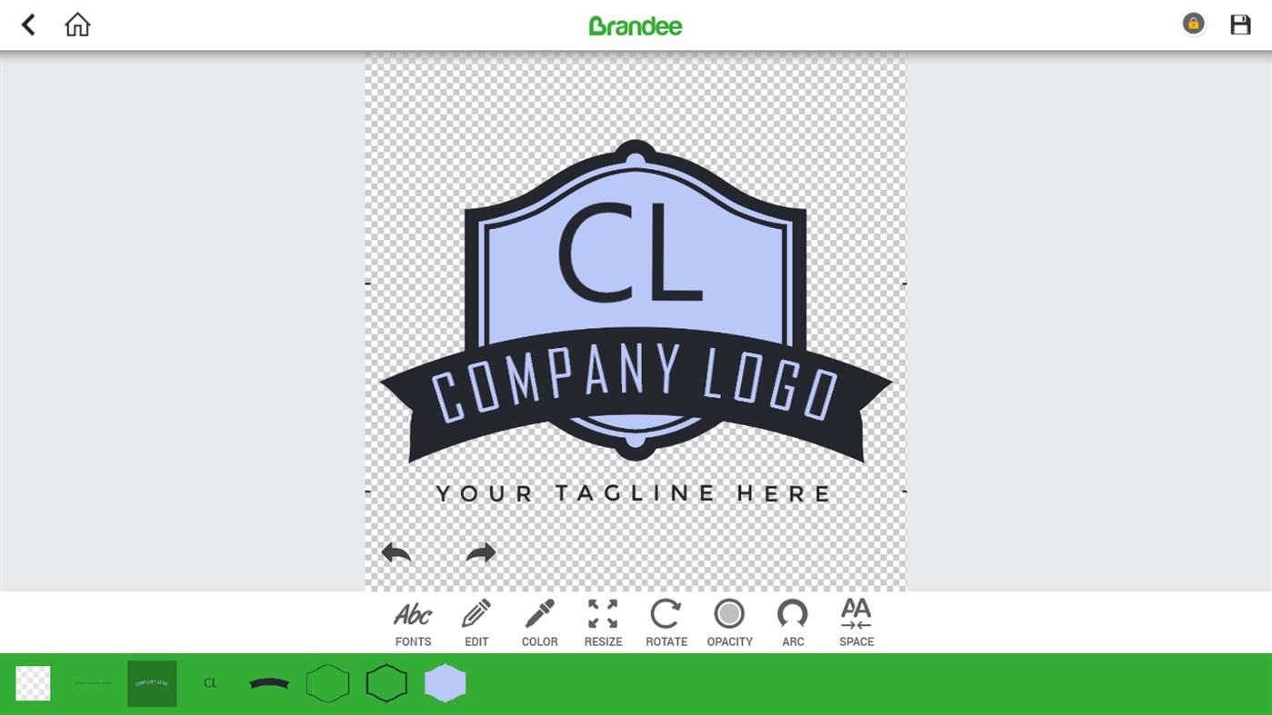 #8. Brandee - Logo Generator (Windows) 由: XLabz Technologies