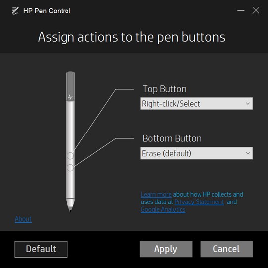 HP Pen Control screenshot 1