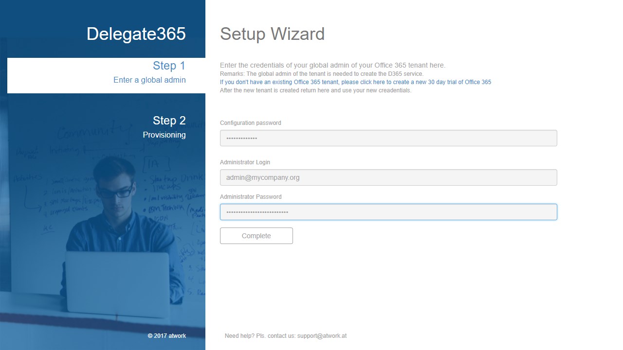 Snapshot 2 of Delegate365