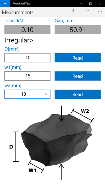 #5. Point Load Test (Windows) 由: Geotechnical Consulting and Testing Systems LLC