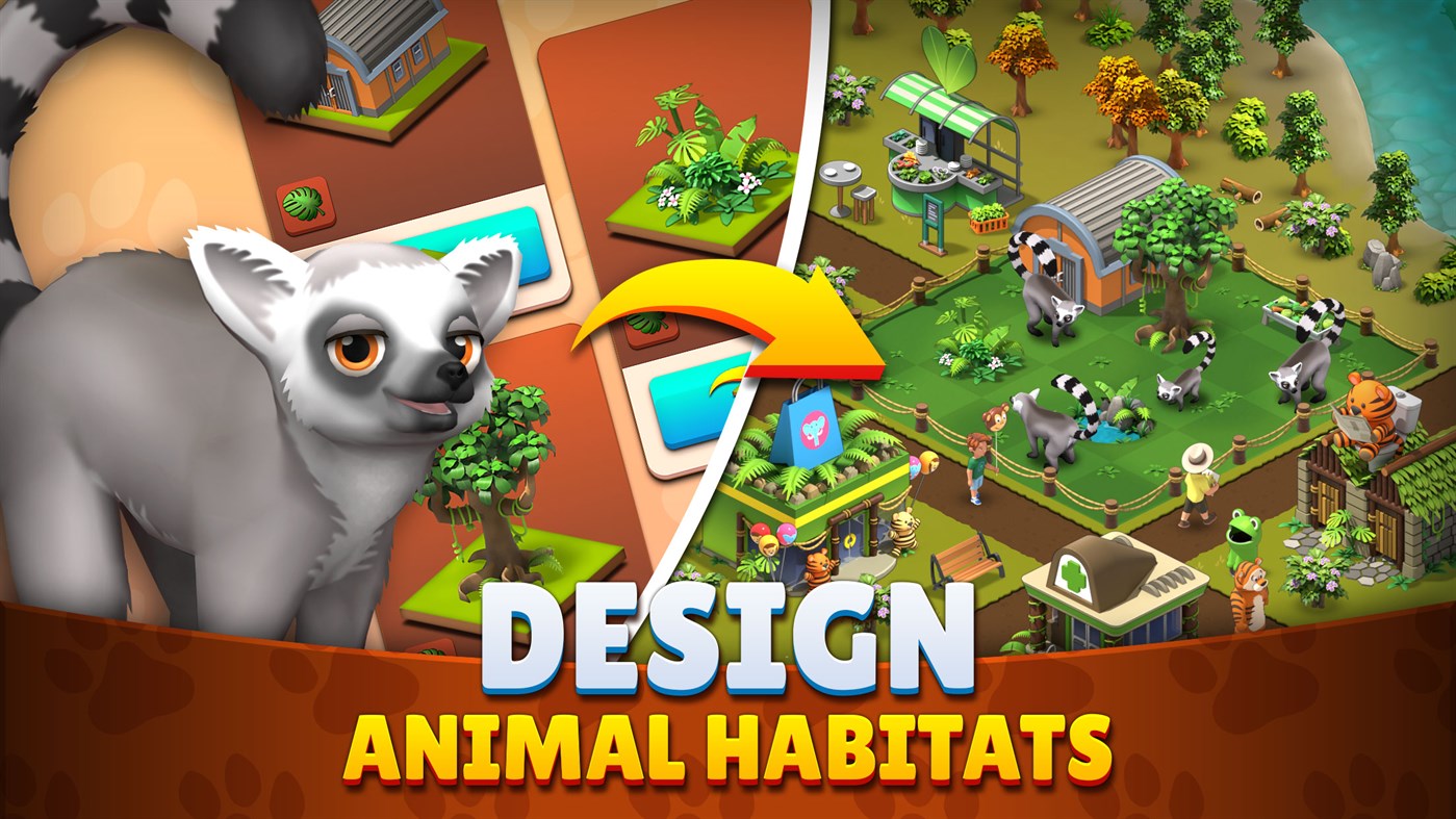 #5. Zoo Island: Wild Family Park (Windows) By: Sparkling Society Games