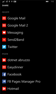 Send2Band screenshot 3