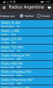 Radios Argentina screenshot 1