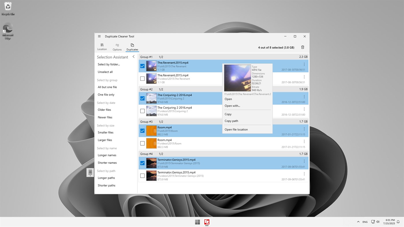 #2. Duplicate Cleaner Tool (Windows) Podle: Mehrzad Chehraz