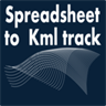 Spreadsheet into Kml track