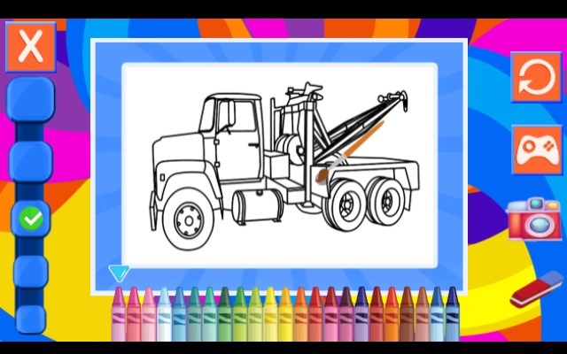 Tow Trucks Coloring Game