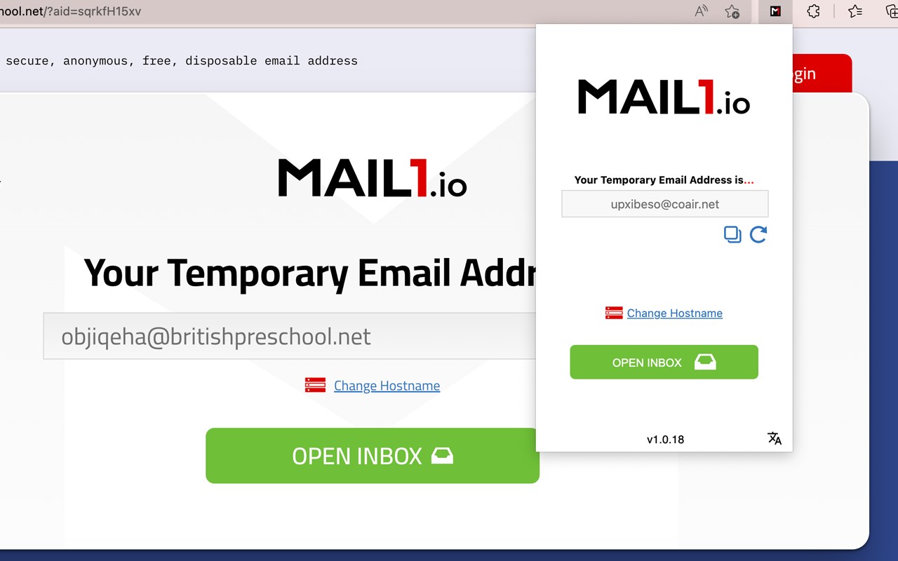 Mail1.io - Temporary Disposable Email