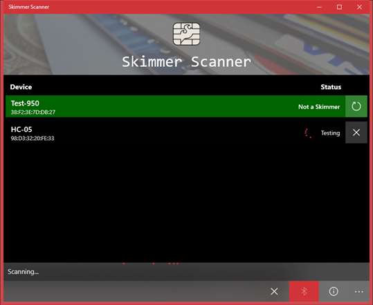 Skimmer Scanner screenshot 3
