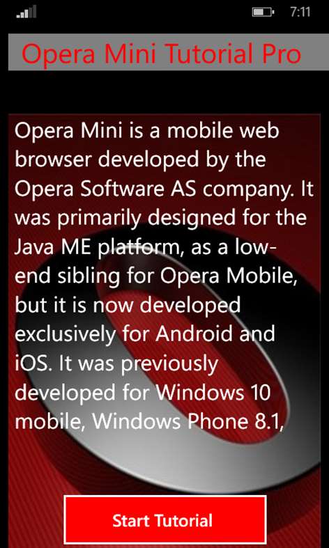 Opera Mini Tutorial Pro Screenshots 1