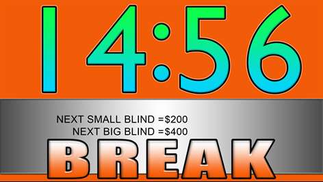 Screenshot: Supports breaks.