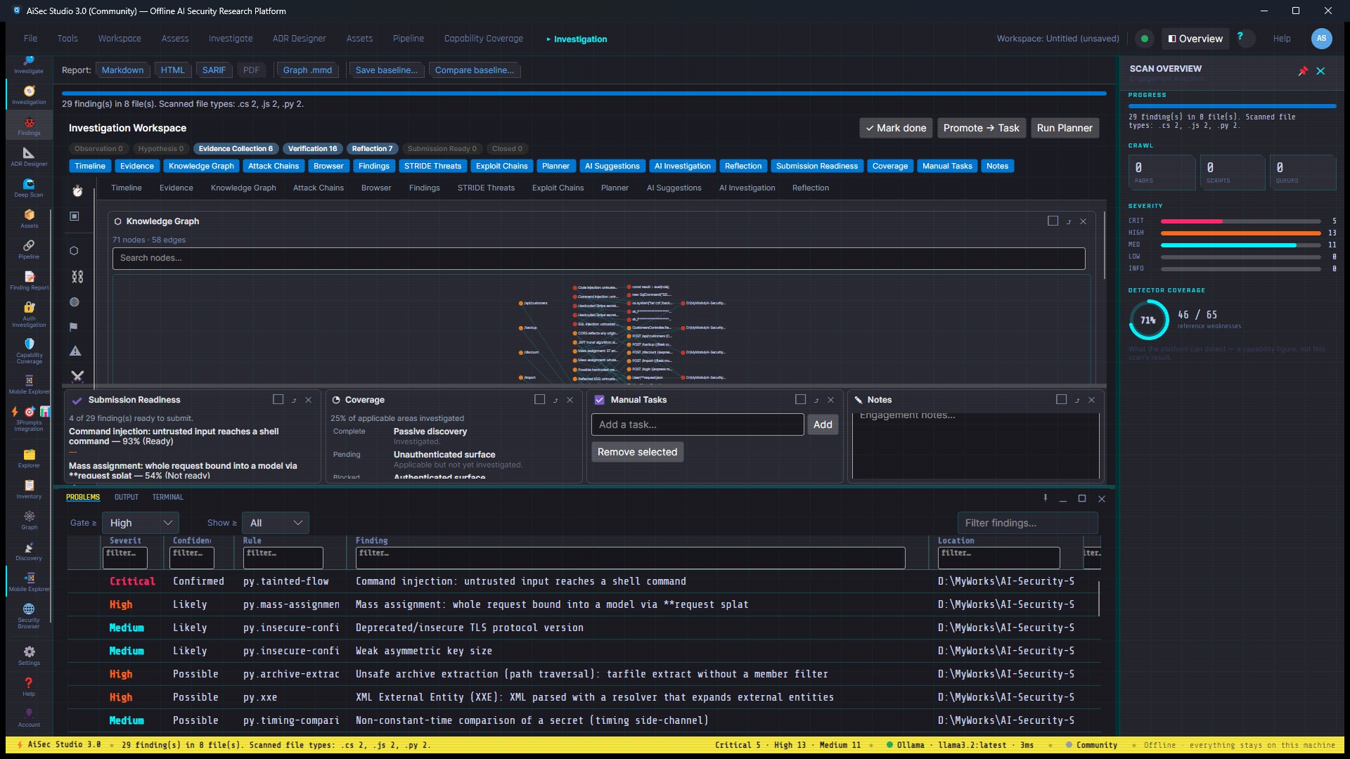 AI Security Studio screenshot