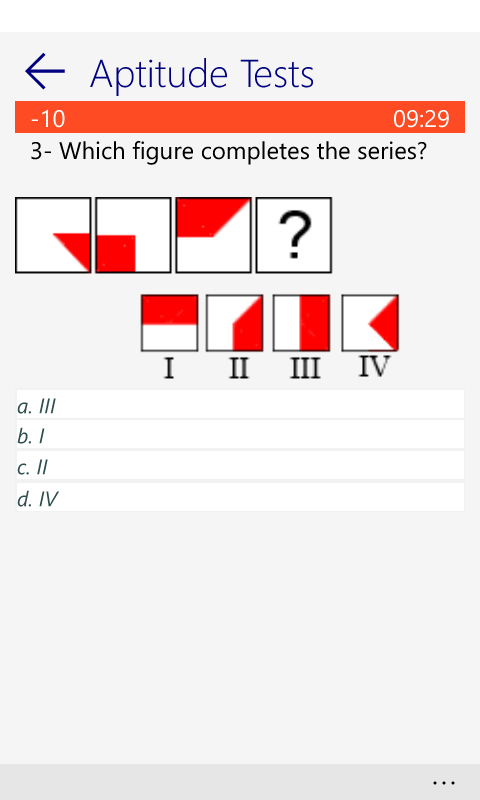 Aptitude Tests 1 screenshot