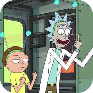 Rick and Morty Green 4K Wallpaper HomePage icon