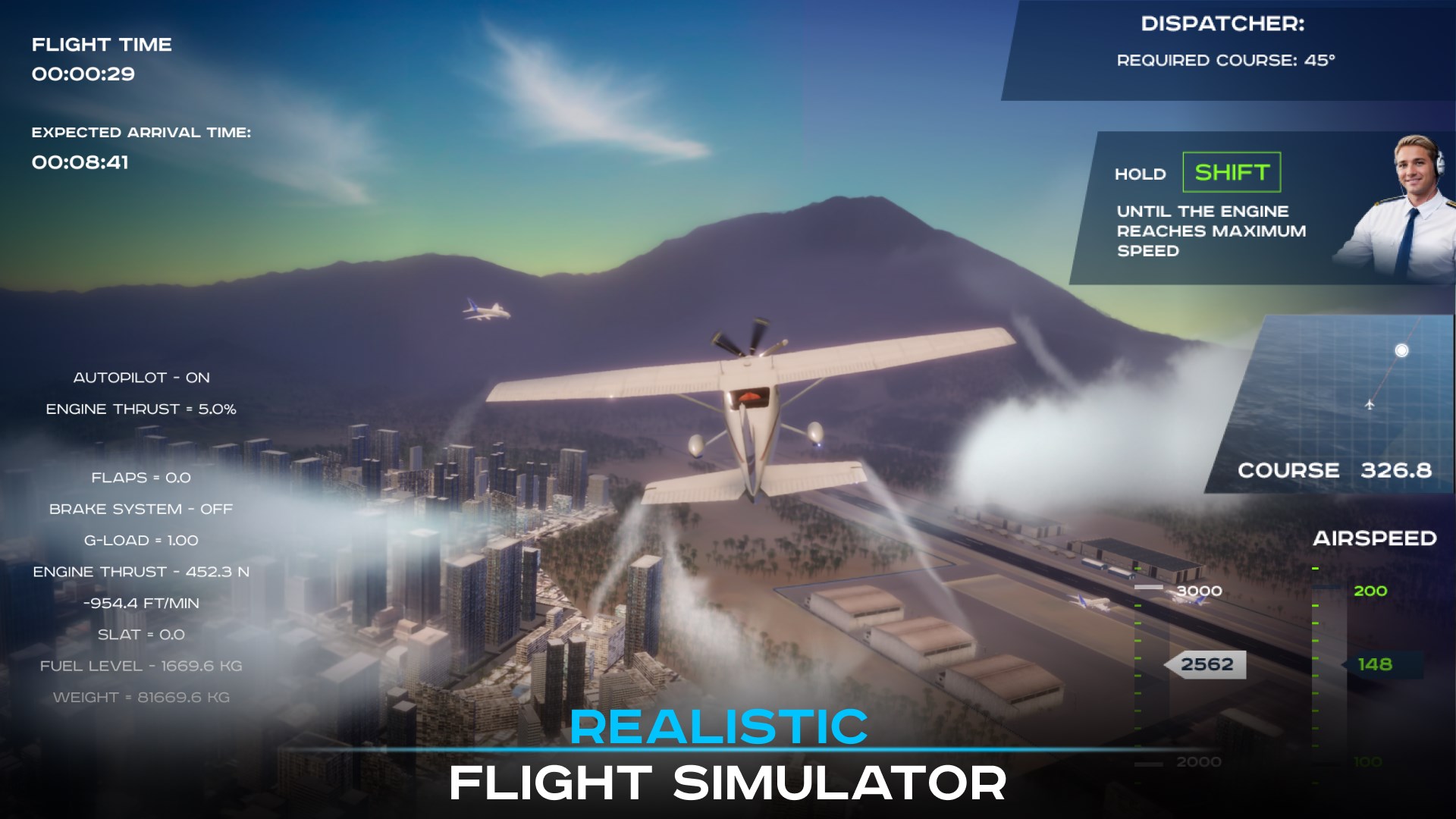 Pilot Simulator - Airplane Games screenshot