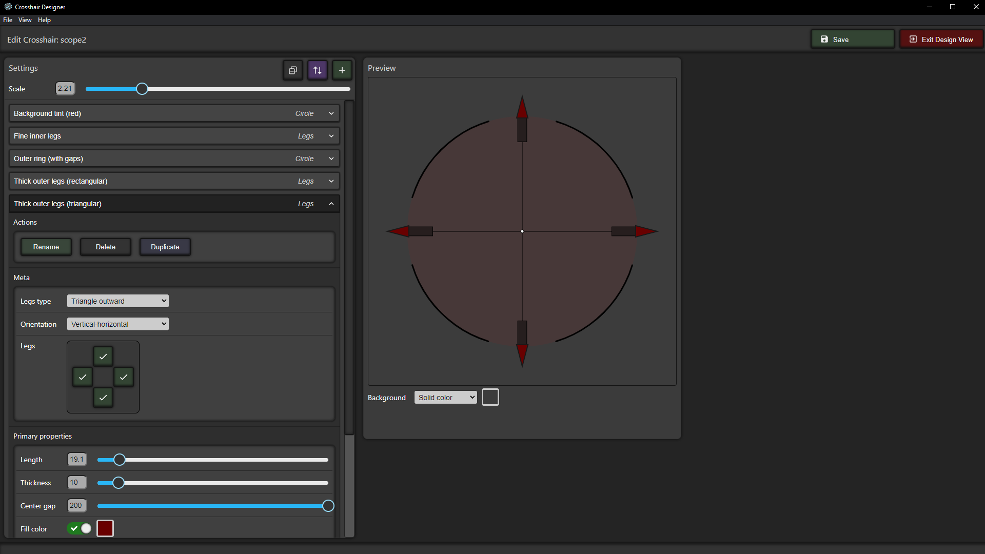 example 3 - custom crosshair with pump shotgun (in rust pc game)
