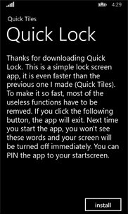 QuickLock screenshot 1