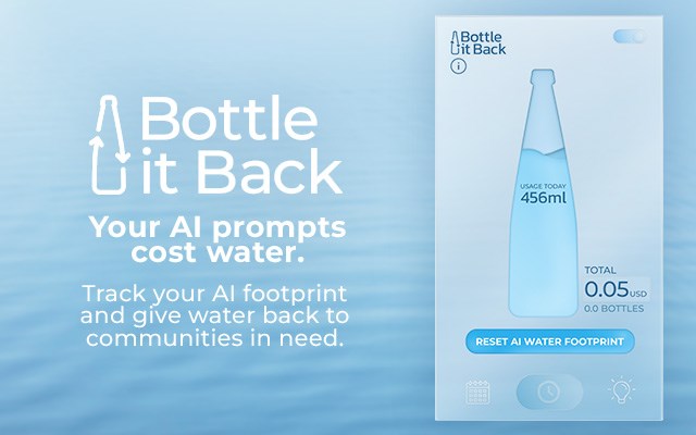 Bottle It Back - Instantly Track and Offset your AI Water Consumption