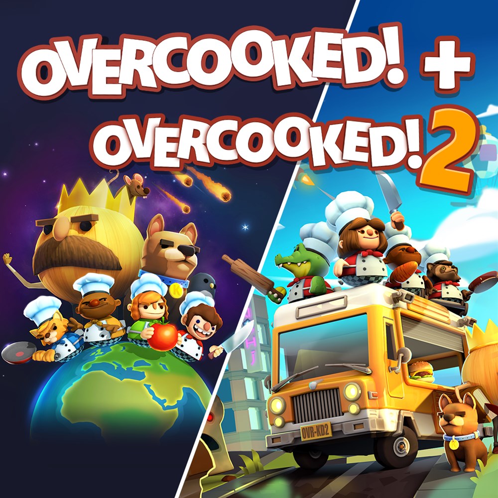Overcooked! + Overcooked! 2 cover art (full size)