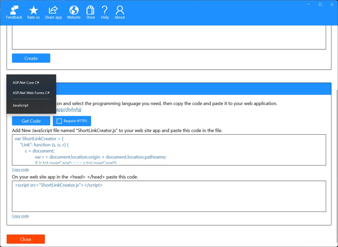 #8. Short Link Creator (Windows) Göre: Melvin Dev