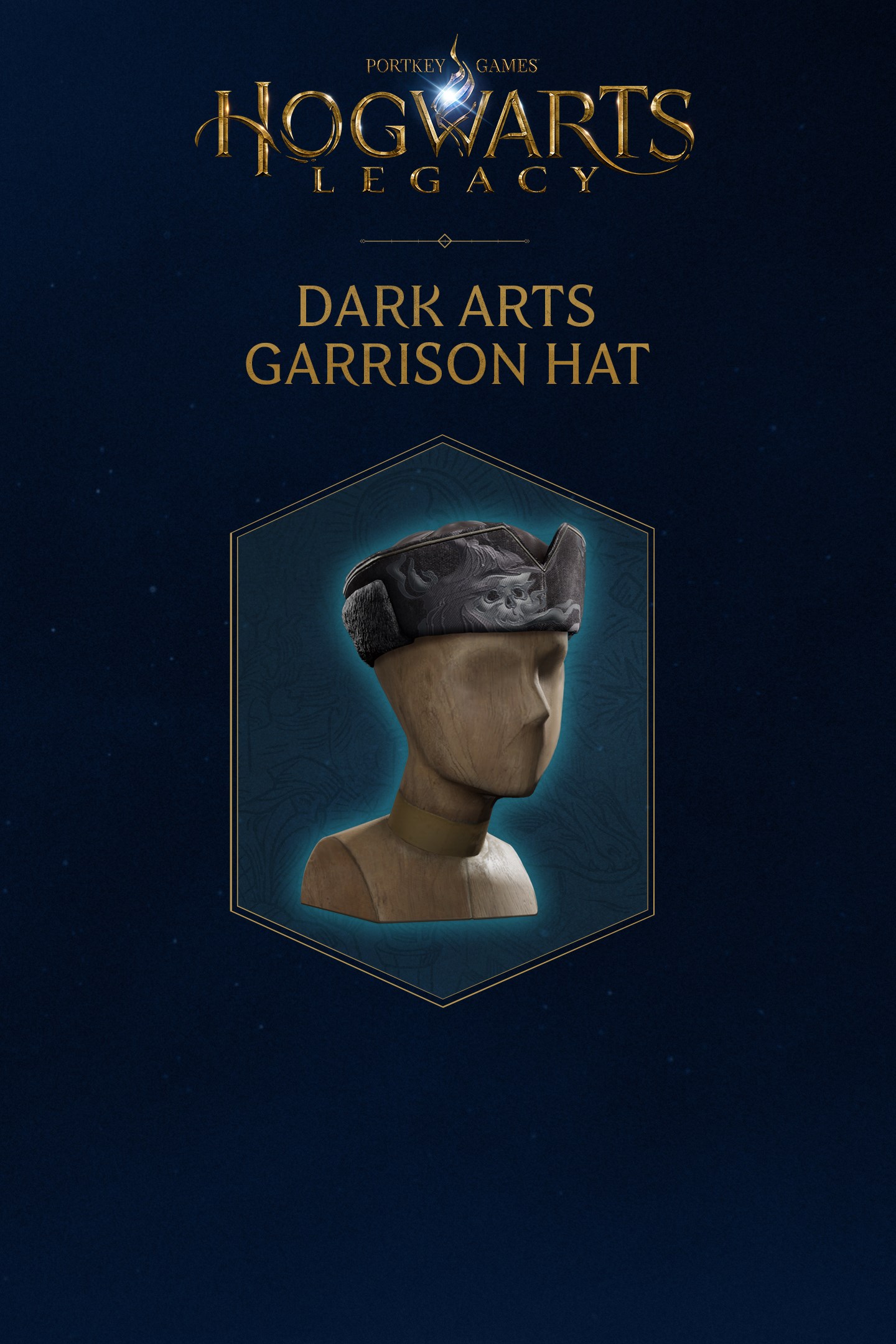 Hogwarts Legacy: Dark Arts Garrison Hat — official Xbox artwork