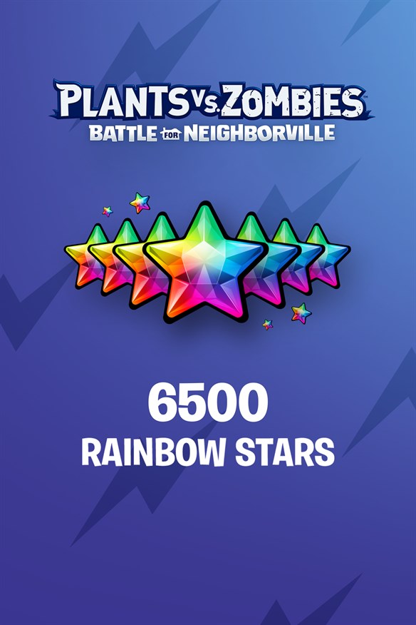 Plants vs. Zombies: Battle for Neighborville – 5000 (+1500 Bonus) Rainbow Stars Xbox Series X|S and Xbox One cover art