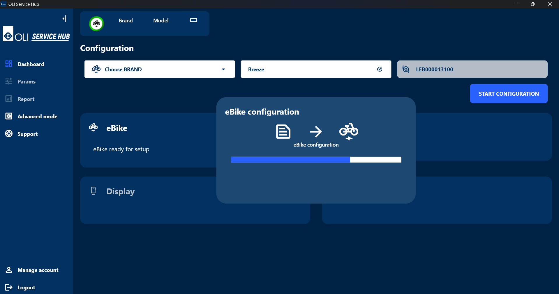 OLI Service Hub screenshot