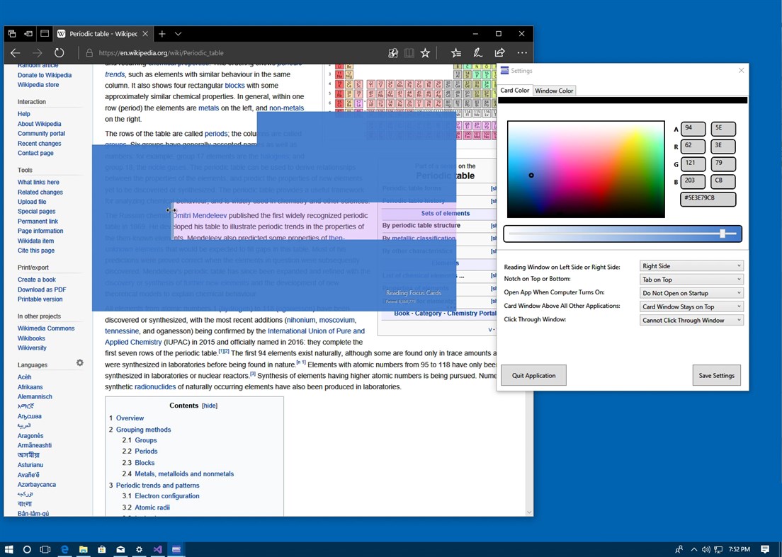 #3. Read and Focus Card (Windows) By: Brennan Innovators LLC