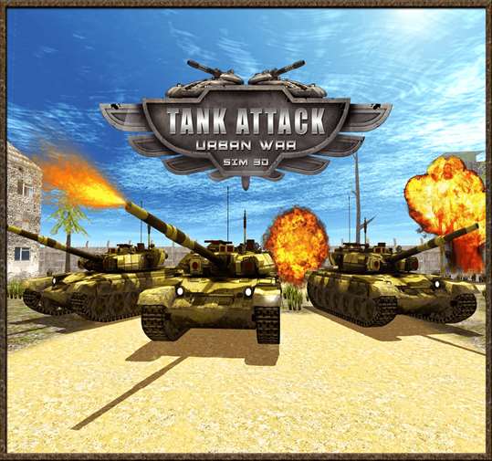 Tank Attack Urban War Sim 3D screenshot 1