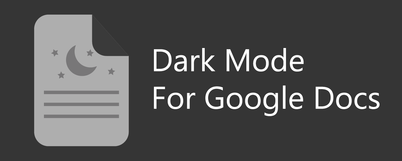 Google Docs Dark Mode promo image