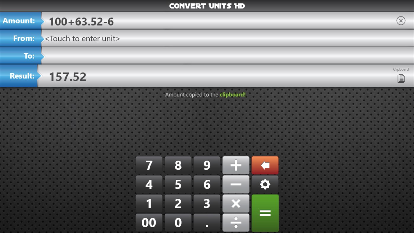 #5. Convert Units HD (Windows) Podle: Bernardo Zamora