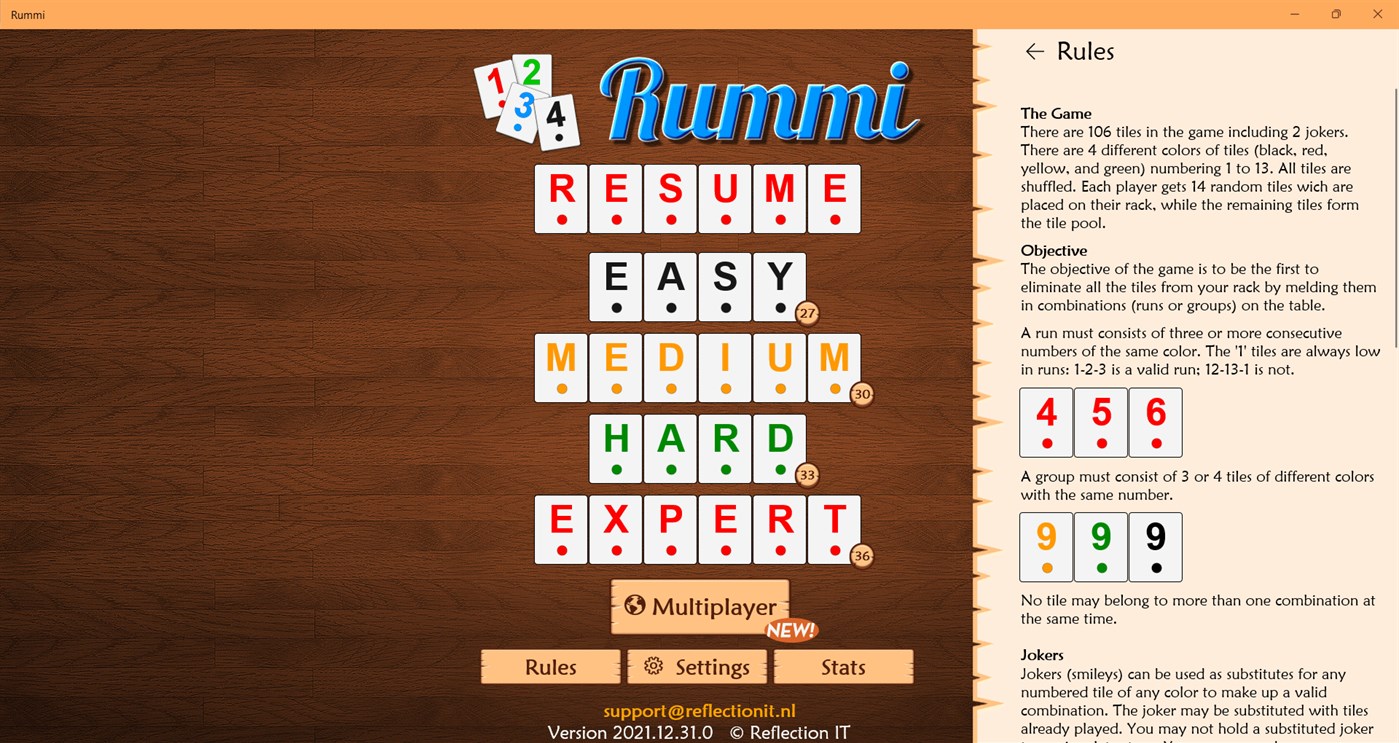 #7. Rummi (Windows) De: Reflection IT